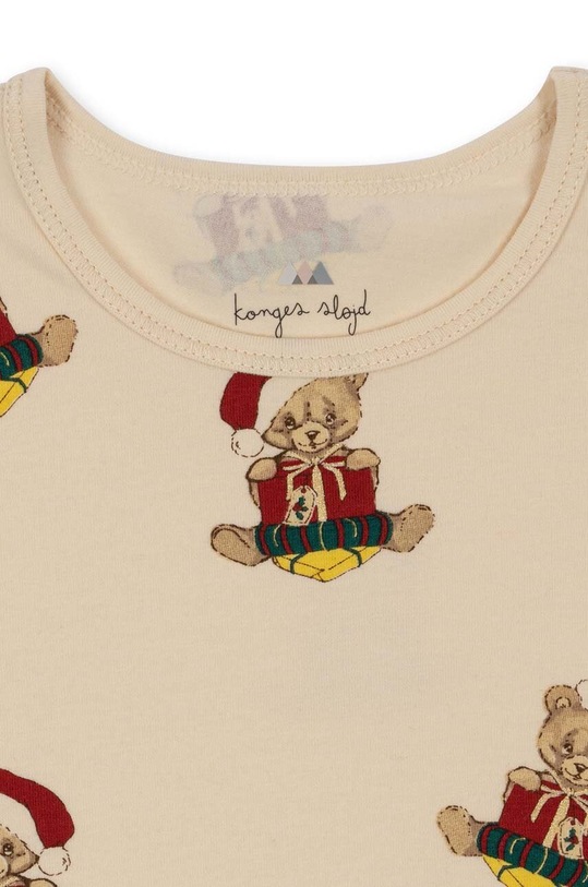 Konges Sløjd komplet bawełniany dziecięcy beżowy KS6334