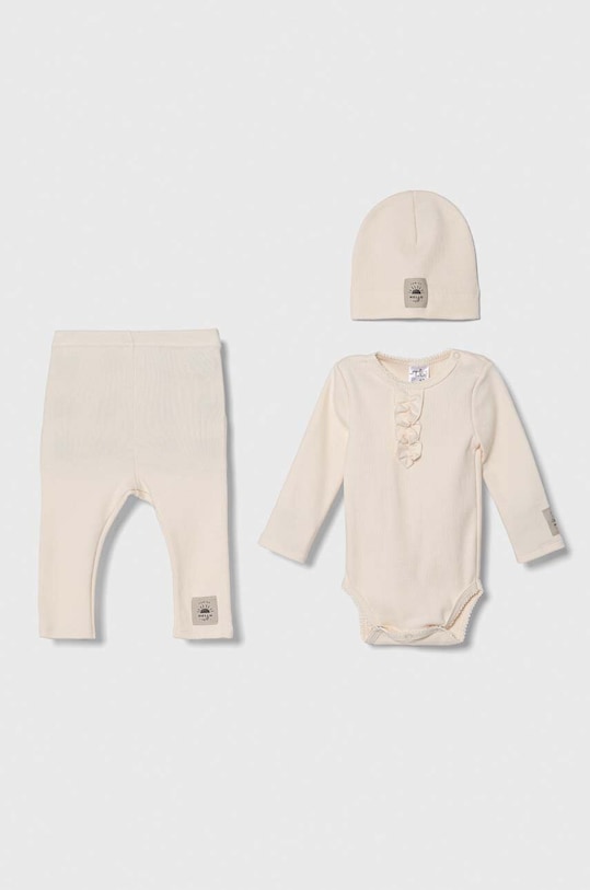 Komplet za bebe Jamiks pletivo bež KAJA.I.Komplet.JZG369.K