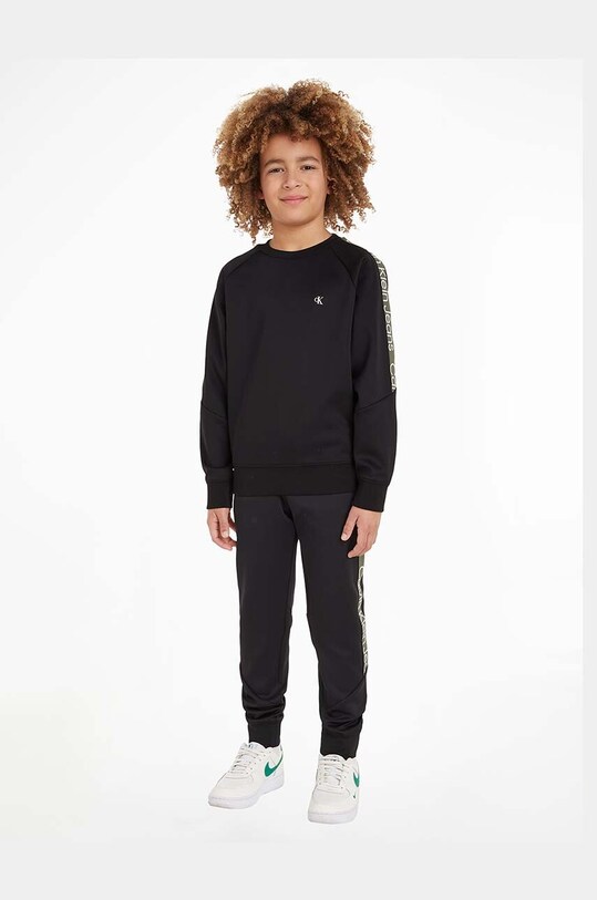 Tepláková souprava Calvin Klein Jeans pletenina černá IB0IB01852.9BYX