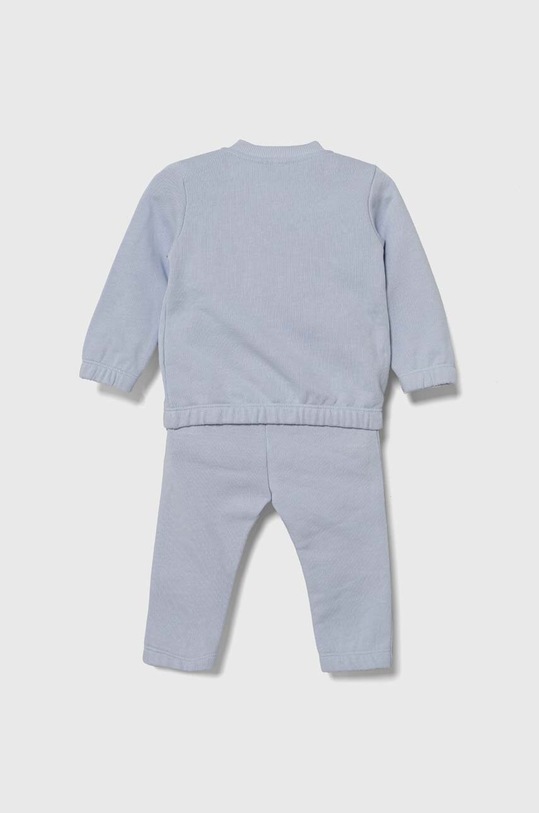 United Colors of Benetton dres bawełniany niemowlęcy 3J70AK007.W.SEASONAL niebieski AW23