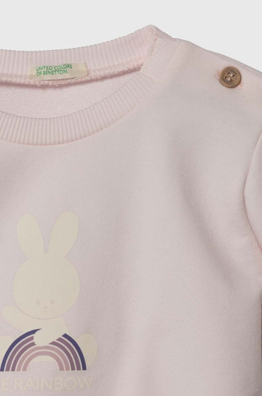 Fiú United Colors of Benetton baba szett 3MDUA1035.W.SEASONAL rózsaszín