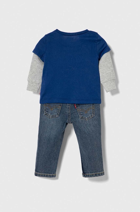 Levi's komplet niemowlęcy 6EJ099 niebieski AW23
