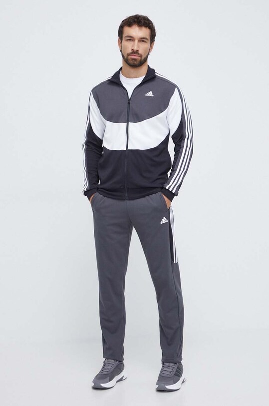 Φόρμα adidas πλεκτό ύφασμα γκρί IJ6075