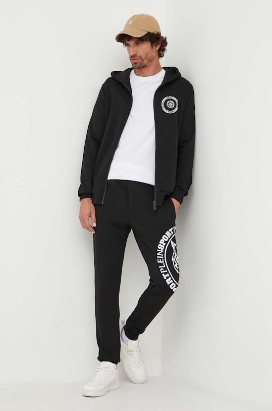 PLEIN SPORT dres dzianina czarny AACC.MJJ0616.SJO001N