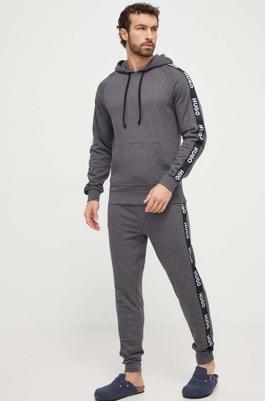 Bavlnená tepláková súprava HUGO bavlna sivá 50502305