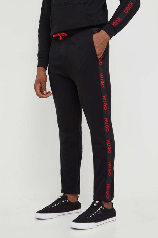 HUGO dres lounge bawełniany 50502305 czarny