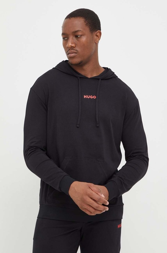 HUGO dres lounge z elastanem czarny 50505152