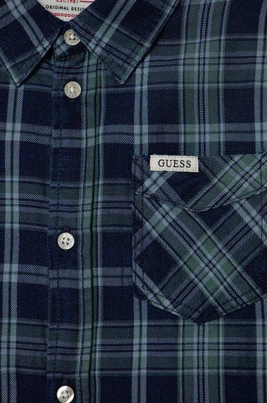 Αγορίστικα Παιδικό βαμβακερό πουκάμισο Guess L3YH00.D52G1.9BYX μπλε