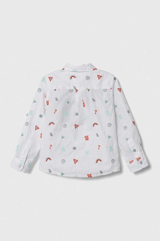 Detská bavlnená košeľa Guess N3YH01.WBHQ0.9BYX viacfarebná AW23
