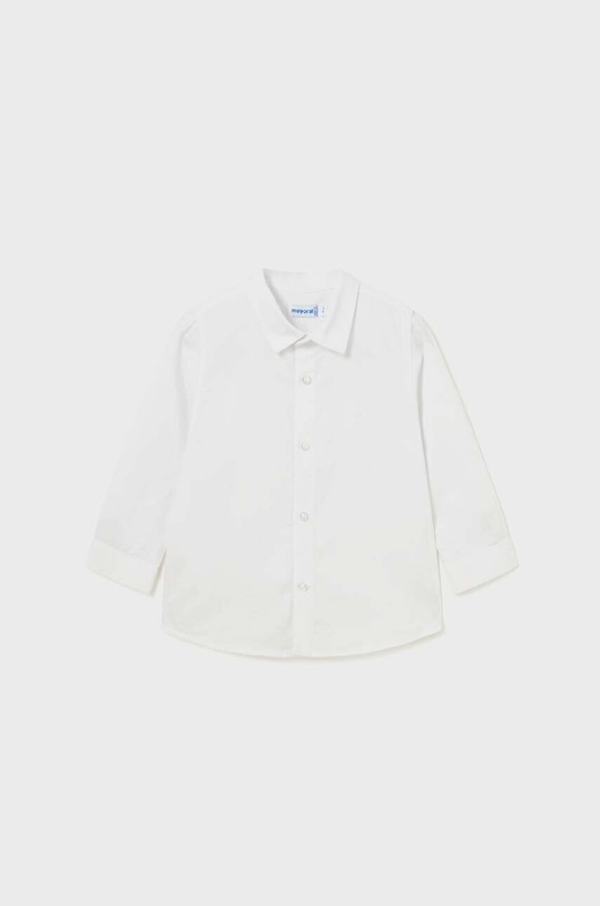 Mayoral koszula bawełniana niemowlęca bawełna biały 124.3E.Baby.9BYX