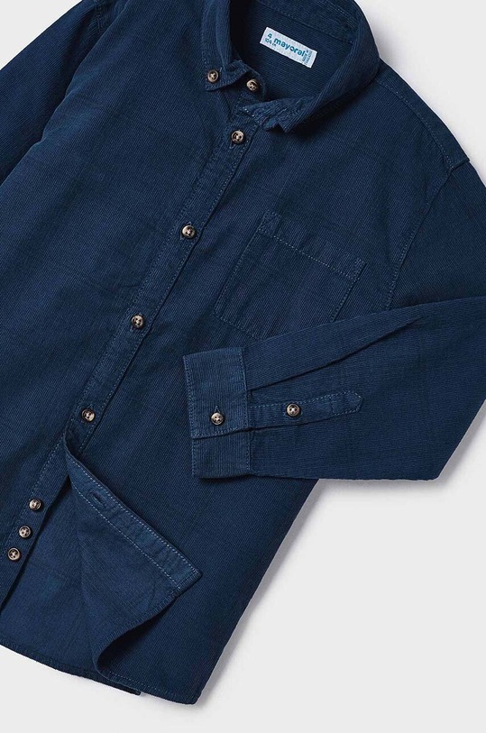 Băieți Mayoral camasa de bumbac pentru copii 4105.5E.Mini.9BYX bleumarin