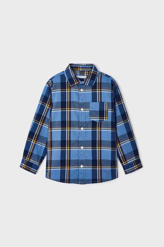Mayoral koszula bawełniana dziecięca niebieski 4111.5D.Mini.9BYX