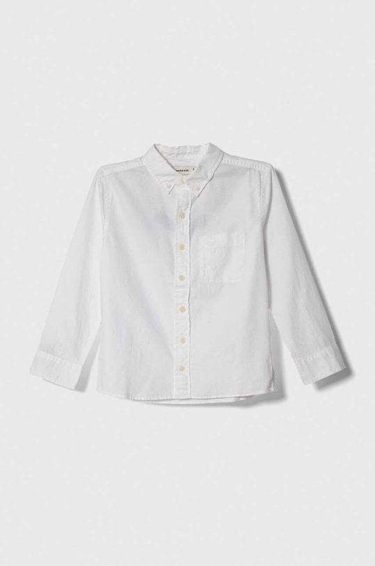 Abercrombie & Fitch camasa de bumbac pentru copii lung alb KI225.2200
