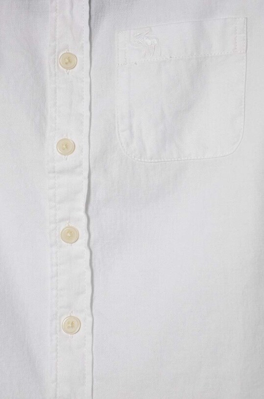 Băieți Abercrombie & Fitch camasa de bumbac pentru copii KI225.2200 alb