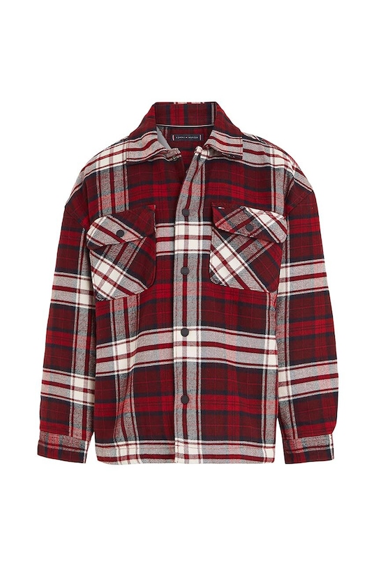 Detská bunda Tommy Hilfiger KB0KB08615.128.176.9BYX červená AW23