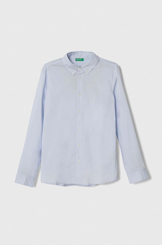 Παιδικό πουκάμισο United Colors of Benetton με ελαστάν μπλε 5AWRCQ01M.G.SEASONAL