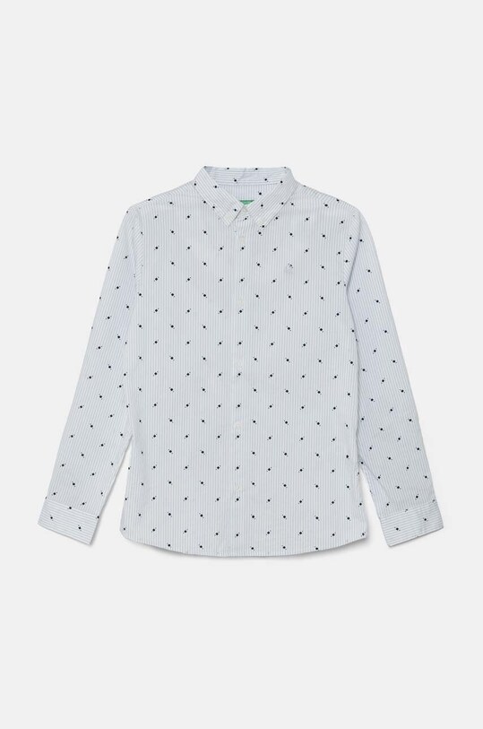 United Colors of Benetton camasa copii lung albastru 5AWRCQ01M.G.SEASONAL