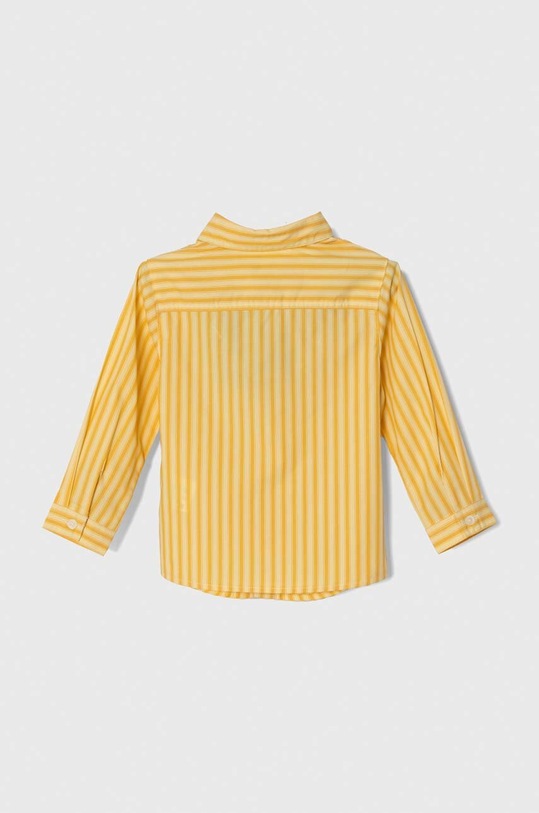 Παιδικό βαμβακερό πουκάμισο United Colors of Benetton 5DU6GQ00J.P.SEASONAL κίτρινο AW23