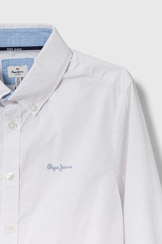 Chłopiec Pepe Jeans koszula bawełniana dziecięca PB302473 biały