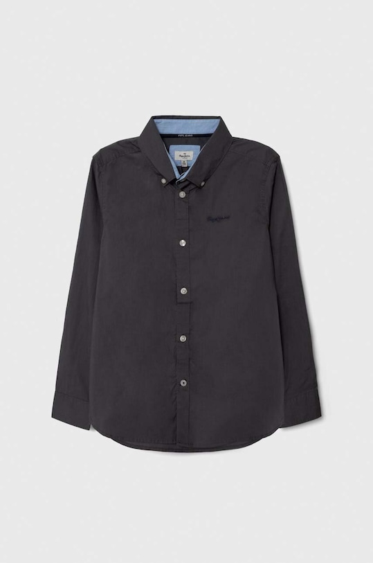 Pepe Jeans camasa de bumbac pentru copii lung gri PB302473