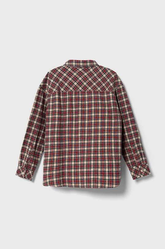 Παιδικό βαμβακερό πουκάμισο United Colors of Benetton 5X5VCQ021.G.SEASONAL κόκκινο AW23