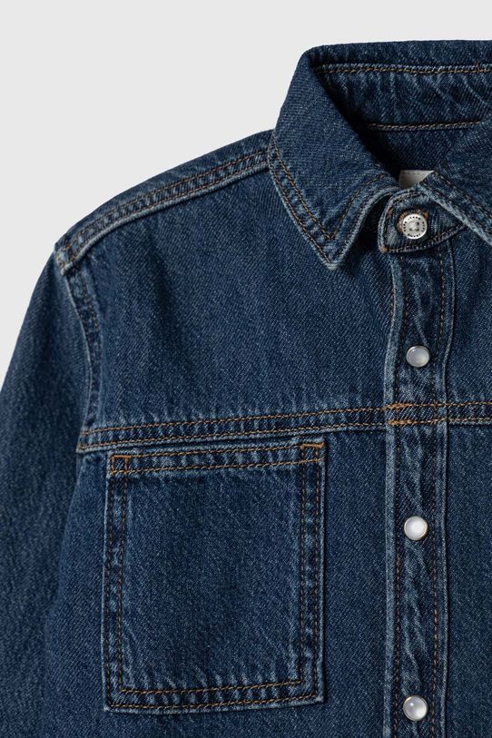 Chłopiec Pepe Jeans koszula bawełniana dziecięca PB302438 niebieski