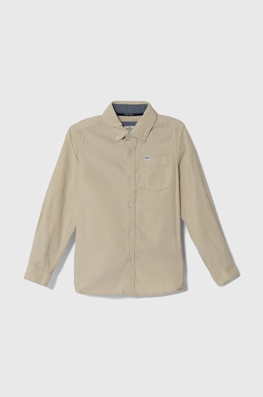 Pepe Jeans koszula sztruksowa bawełna beżowy PB302476