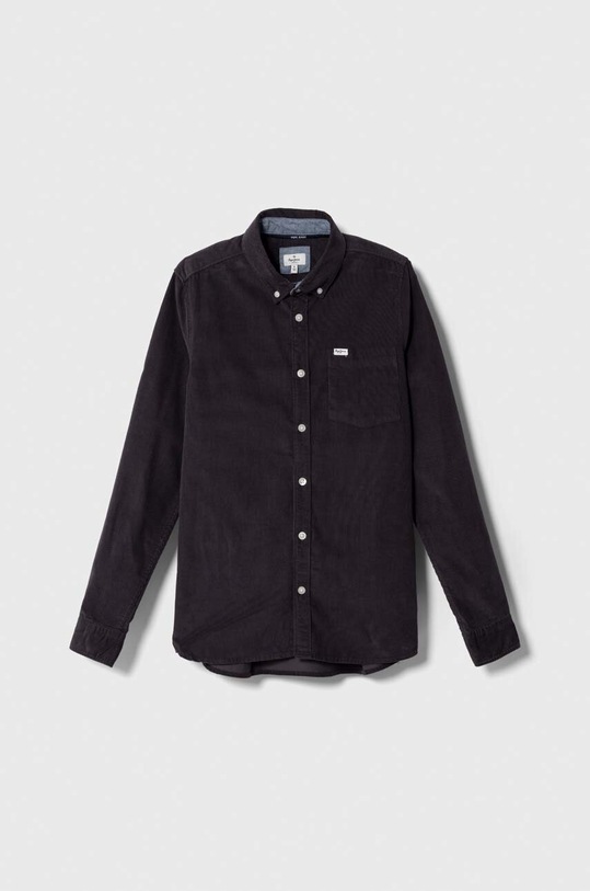 Pepe Jeans koszula sztruksowa bawełna szary PB302476