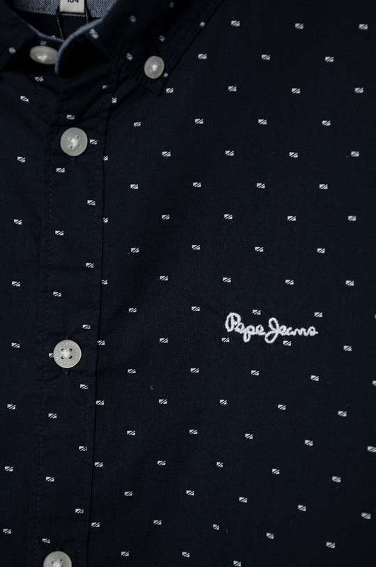 Chłopiec Pepe Jeans koszula bawełniana dziecięca PB302472 granatowy