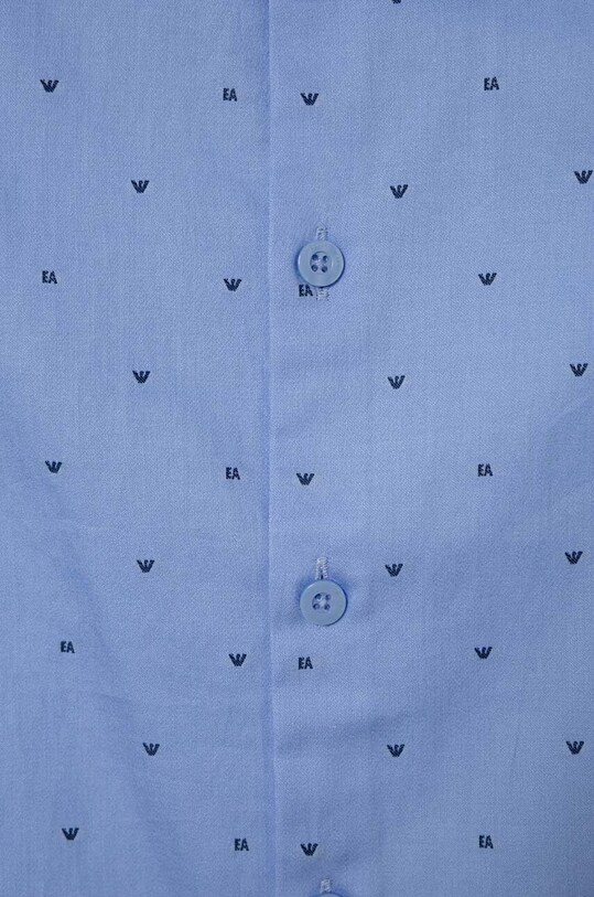 Мальчик Детская хлопковая рубашка Emporio Armani 6R4C86.1NVYZ голубой