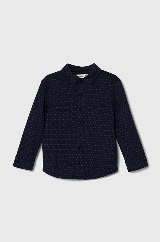 Abercrombie & Fitch cămașă și vestă lung bleumarin KI225.3049