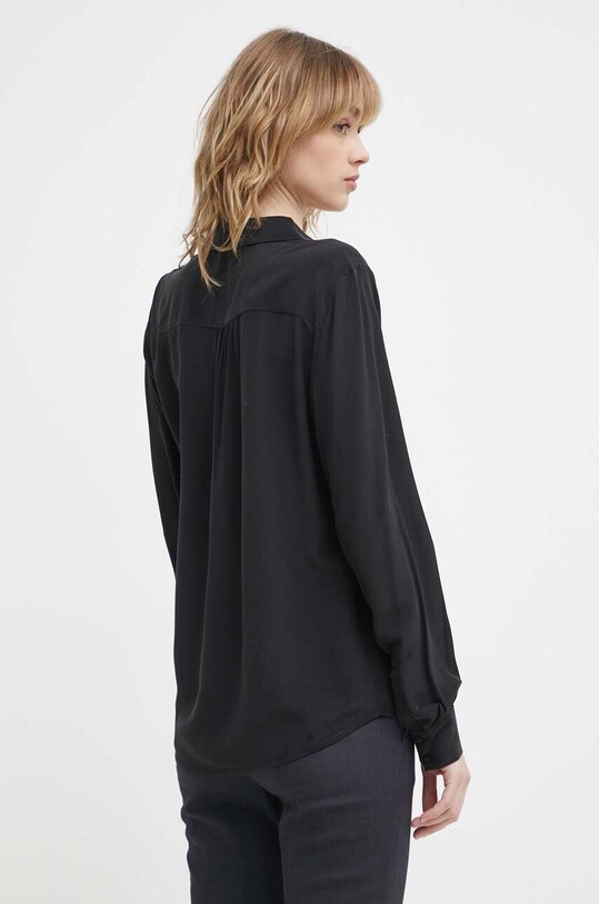 Odzież Bruuns Bazaar koszula jedwabna BBW3101 czarny
