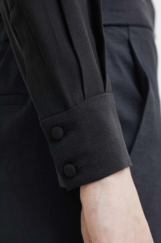 Bruuns Bazaar koszula jedwabna BBW3101 czarny