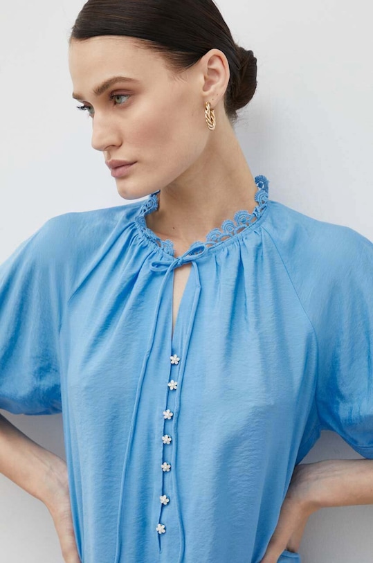 Bruuns Bazaar bluzka niebieski BBW3387