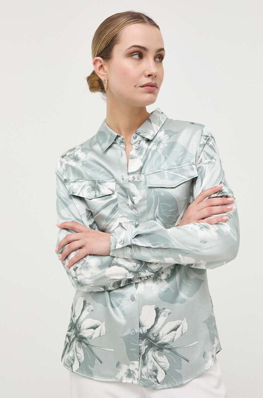 Сорочка Guess casual зелений W3YH70.WFJA2