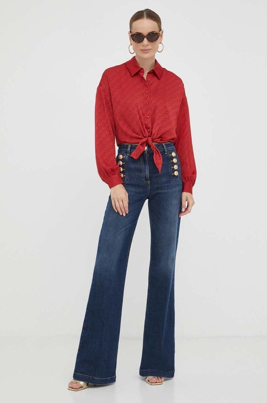 Košeľa Guess W3YH0C.WFJ72 červená AW23