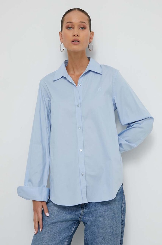 Рубашка HUGO The Essential Shirt длинный голубой 50496339