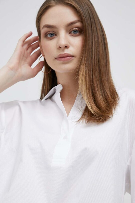 Dkny bluzka bawełniana P3DA0S59 biały