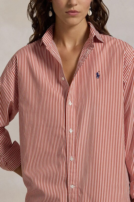 Памучна риза Polo Ralph Lauren бял 211910743