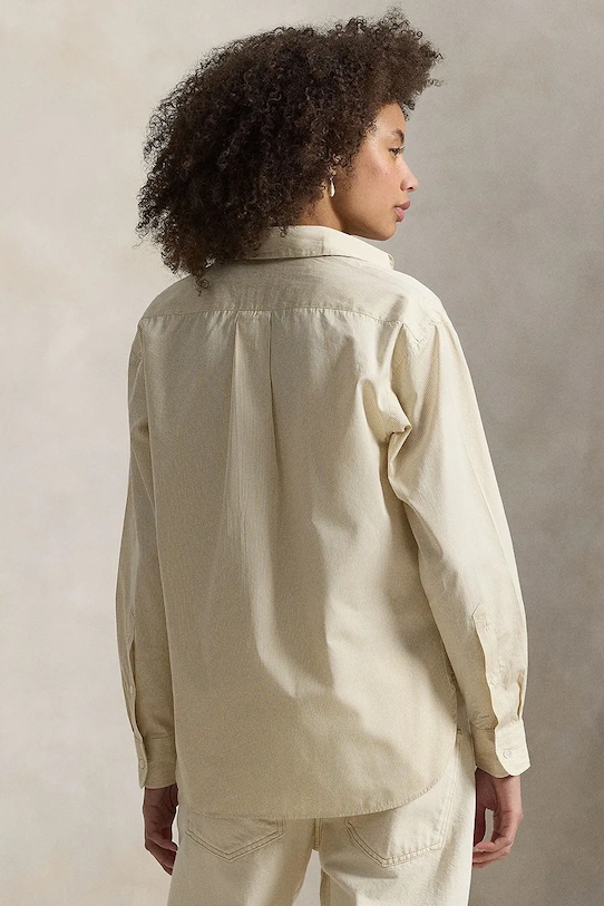 Polo Ralph Lauren koszula bawełniana 211910743 beżowy AW25