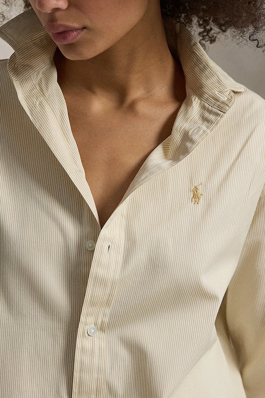 Polo Ralph Lauren koszula bawełniana beżowy 211910743