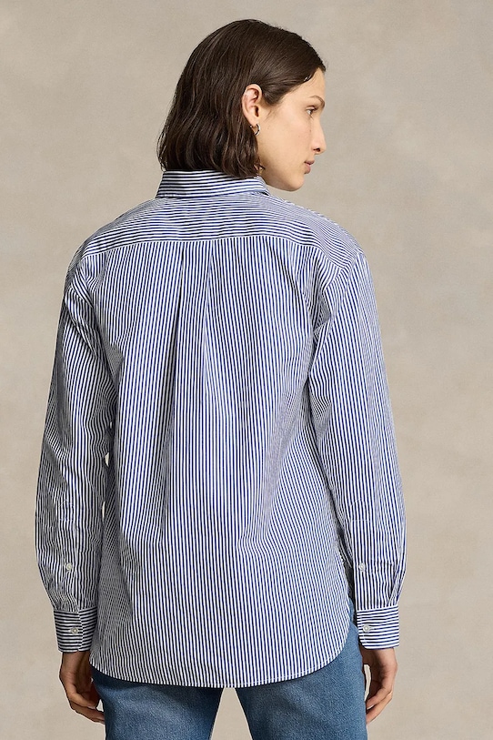 Бавовняна сорочка Polo Ralph Lauren 211910743 блакитний AW25