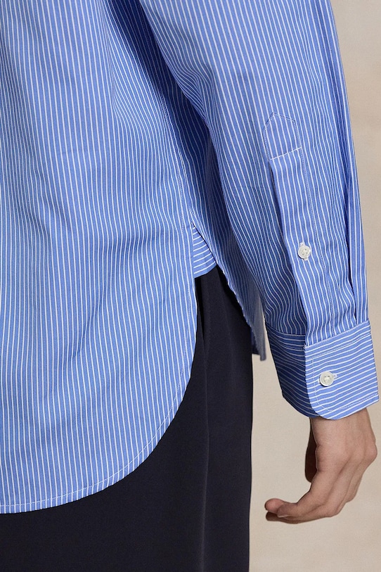 Odzież Polo Ralph Lauren koszula bawełniana 211910743 niebieski