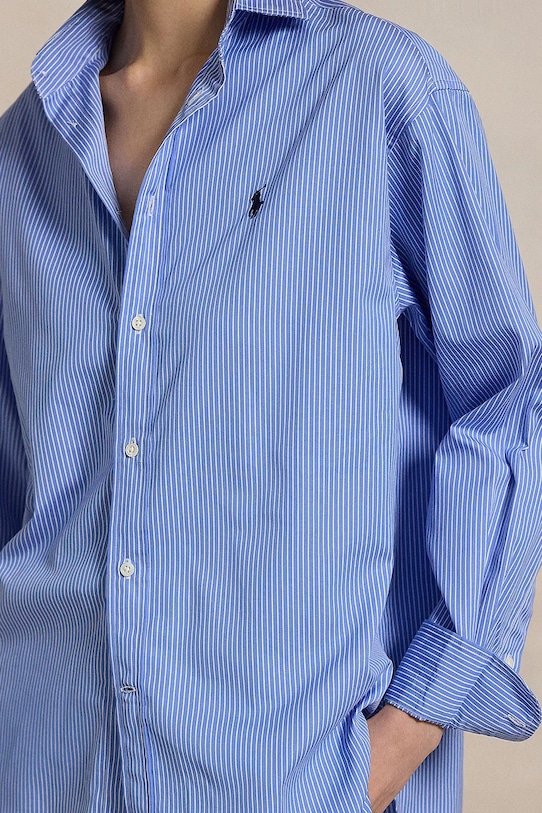 Polo Ralph Lauren koszula bawełniana niebieski 211910743