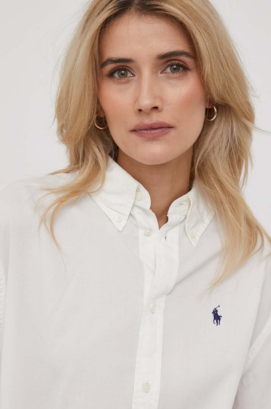 Βαμβακερό πουκάμισο Polo Ralph Lauren μπεζ 211916277