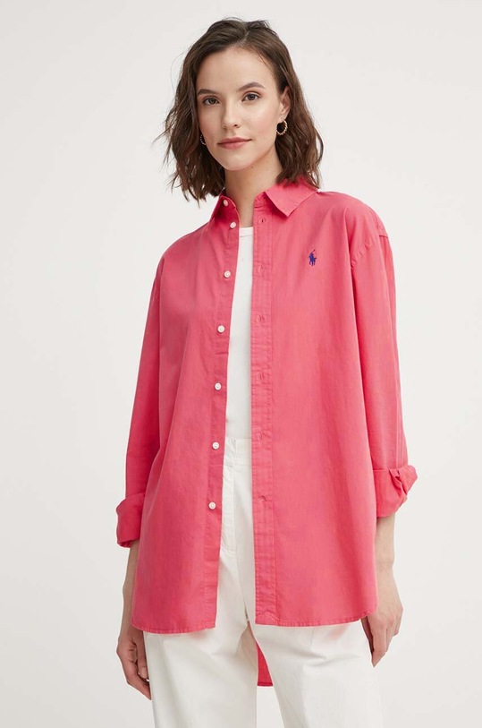 Polo Ralph Lauren koszula bawełniana bawełna czerwony 211916277