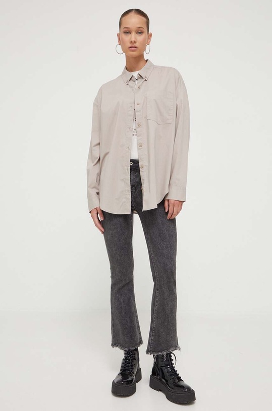 Hollister Co. camasa lung gri KI340.1063.120
