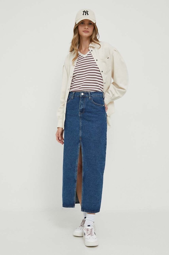 Pepe Jeans koszula jeansowa Kiara PL304598.000 beżowy AW23