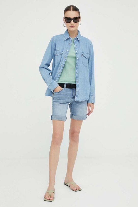Levi's koszula jeansowa 16786.0018 niebieski AW23