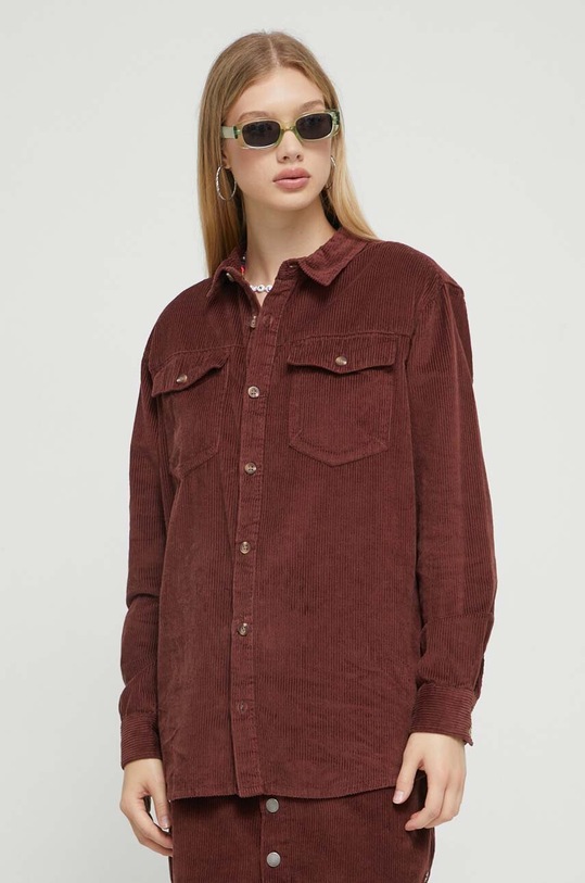 Roxy koszula sztruksowa brązowy ERJWT03591